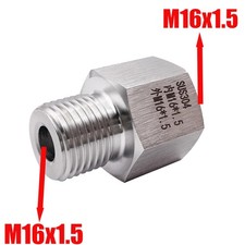 M16x1.5 Female to M16x1.5 Male Stainless Pressure Sensor Fittings Adapter picture