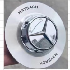 OEM 1pc Mercedes Maybach S class  Forged Wheel Hub Cap Cover A0004007400 Chrome picture