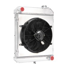4-Row Radiator Shroud Fan For 1960-1966 Chevy C10 C20 C30 K10 K20 Suburban L6 picture