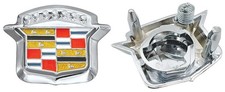 RestoParts Trunk Lock Crest Emblem 1964-1968 Cadillac DeVille Eldorado Fleetwood picture