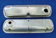 SALE NOS PROTOTYPE 1ST STAMPING FORD ALUMINUM VALVE COVERS 289 302 351 WINDSOR picture