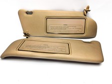 1992-1999 Mercedes Benz W140 S320 S420 S500 BEIGE TAN Sunvisors Sun Visor PAIR picture