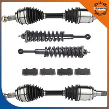 8x Front CV Axle + Brake Pads + Complete Struts For 2005-2010 Toyota Tacoma 4.0L picture