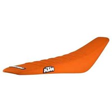 2016-2018 KTM SX-SXF 125-450 SEAT COVER ALL ORANGE / ORANGE RIBS - LOGO #143 picture