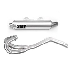 HMF Full Exhaust for Yamaha Raptor 660 (01-05) Brushed w/Turn Down picture