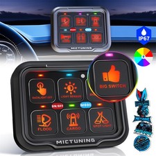 MICTUNING 6/8 Gang Switch Panel On-Off LED Lights Circuit Control Relay System picture