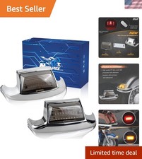 2PCS Front Rear Smoked Fender Light LED Fender Tip Tail Lights Compatible wit... picture