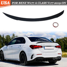 For 2019-on Benz W177 A220 A35 AMG Gloss Black Rear Trunk Spoiler Boot Wing Lip picture