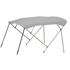 BIMINI TOP 4 Bow Boat Cover 8ft Long With Rear Poles picture