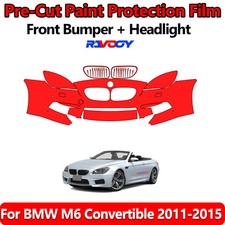 8.5Mil PreCut Front Bumper PPF Kit Film For BMW M6 Convertible 2011-2015 picture