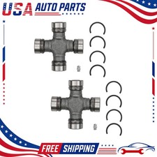 2x Premium Driveshaft Universal Joints Pair Front or Rear Moog 534G US picture