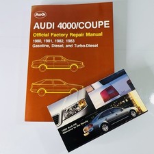Vintage Audi 4000 Coupe Manual 1980-1983 + 1999 A6 VHS Bundle - Collector Clean picture