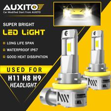 AUXITO H11 LED Headlight Bulbs High Low Beam 6500K Bright White CANBUS M3S EOA picture