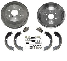 Fits 09-13 Chevrolet Silverado 1500 2 Rear Brake Drums & Brake Shoes 6Pc 7000LB picture