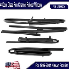For 1999-04 Nissan Frontier D22 New 4x Window Felt Seal Glass Run Channel Rubber picture