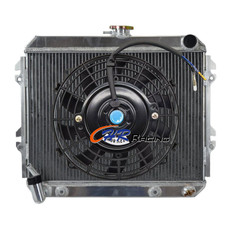 #687 Aluminum Radiator+Fan for 1980-1983 Toyota Pickup Rear-Wheel Drive Model picture