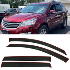 IN-CHANNEL Smoke Window Visors Sun Rain Guard Fit Chevrolet Traverse 2009-2017 picture