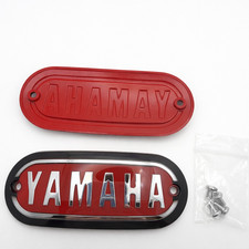 1968 Yamaha Enduro DT1 1970 XS1 Gas Fuel Tank Badges Emblems Set 214-24161-00-00 picture