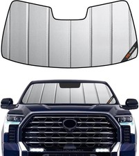 Gray Windshield Sun Shade for 2022-2026 Toyota Tundra, Front Window Sunshade picture