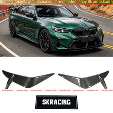 Carbon Fiber/Unpainted Front Bumper Canards Fins Fits BMW 5 Series G90 M5 2025+ picture