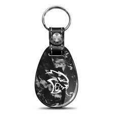 Dodge SRT Hellcat Real Forged Carbon Fiber Tear-Drop Style Key Chain picture