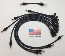 FORD FLATHEAD 239 255 1949-1953 BLACK 8mm SPIRAL CORE SPARK PLUG WIRES USA MADE picture