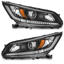 WEELMOTO For 2013 2014 2015 Honda Accord Sedan w/o DRL Projector Headlights Pair picture