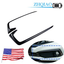 2PCS Gloss Front Fog Lamp Eyebrow Light Cover Trim For Honda 10th Civic 2019-21 picture