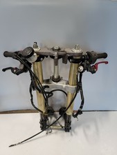 06-07 Kawasaki ZX10R ZX10 Ninja Front End Forks Tubes Tree Bars Controls ASV picture
