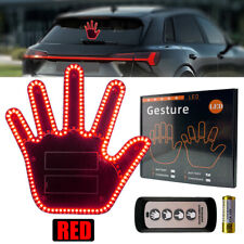 Funny Middle Finger Car Light 4 Gesture Modes LED Hand Light with Remote Control picture