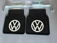 NEW 2 VW Bug Mud Flap with Brackets for 1950-ON FITS ALL BUGS 111821805W PAIR picture
