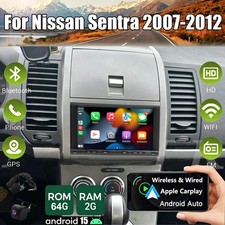Apple Carplay For 2007-2012 Nissan Sentra Stereo Radio Android 15 2+64G +AHD Cam picture