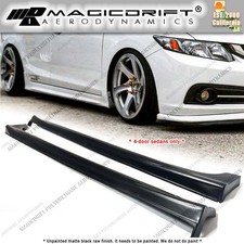 MU-GEN JDM MU Style Side Skirts for 12-15 Honda Civic 9Gen 4Dr Sedan Urethane picture