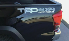 TRD 4x4 OFF ROAD DECALS Toyota Tacoma Tundra Vinyl Sticker Decals White Silver picture