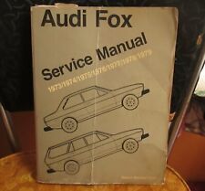 original Audi Fox Repair & Service Manual 1973-1979 picture