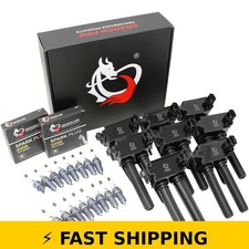 AIP Electronics Dragon FIRE Ignition Coils & Spark Plugs Fit 08-19 Dodge picture