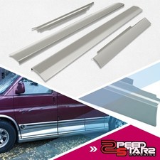 Outer Slip On Rocker Panels Stamp Steel Pair For 96-18 Chevy Express GMC Savana picture