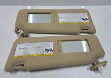 2006-2009 Lexus IS250 IS350 Driver & Passenger Sun Visor Set Pair Beige Lighted picture
