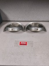 1957 CADILLAC DEVILLE FLEETWOOD PAIR OF CHROME Headlight Doors picture