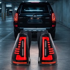 LED Tail Lights for 2003-2009 Toyota 4Runner Smoked Sequential Animation Pair picture