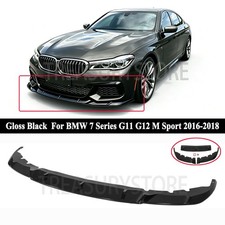  For BMW 7 Series G11 G12 M Sport 2016-2018 Front Bumper Lower Lip Glossy Black picture