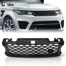 Front Grille SVR Style For 2014-2017 Land Rover Range Rover Sport Gloss Black picture