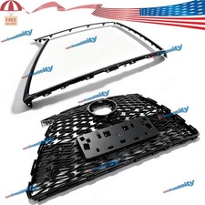 Fit 2018-2021 Lexus NX300 F-Sport Front Grille Gloss Black Molding 53101-78130 picture