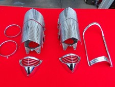 VINTAGE 63 65 BUICK RIVIERA CUSTOM CHROME 11 PCS HEADLIGHT COVERS LOT WOW 425 picture