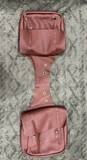 Vintage Leather Saddle, Bags, Brown, Distressed, Dual Bag picture