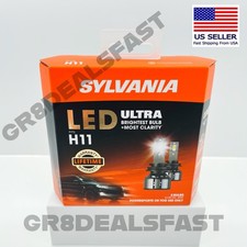 SYLVANIA LED Ultra H11 Fog Light Bulbs 6000K Cool White Bright 🔥JUST ARRIVED🔥 picture