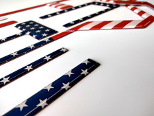 3D US FLAG DOMED RAISED TAILGATE LETTERS FOR 2021-22 COLORADO US MADE picture