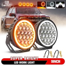 Auxbeam 360-PRO Series 9 Inch Round Off Road Lights 600W LED Driving Lights Pods picture