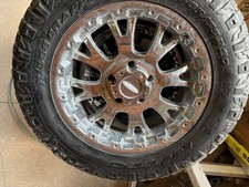 Chrome Moto Metal Rims with Nitto Ridge Grappler tires 305/55R20 Set of 4 picture
