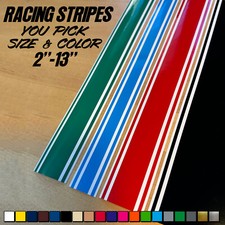 Any Size Rally Racing Stripes Vinyl Decal Kit 72